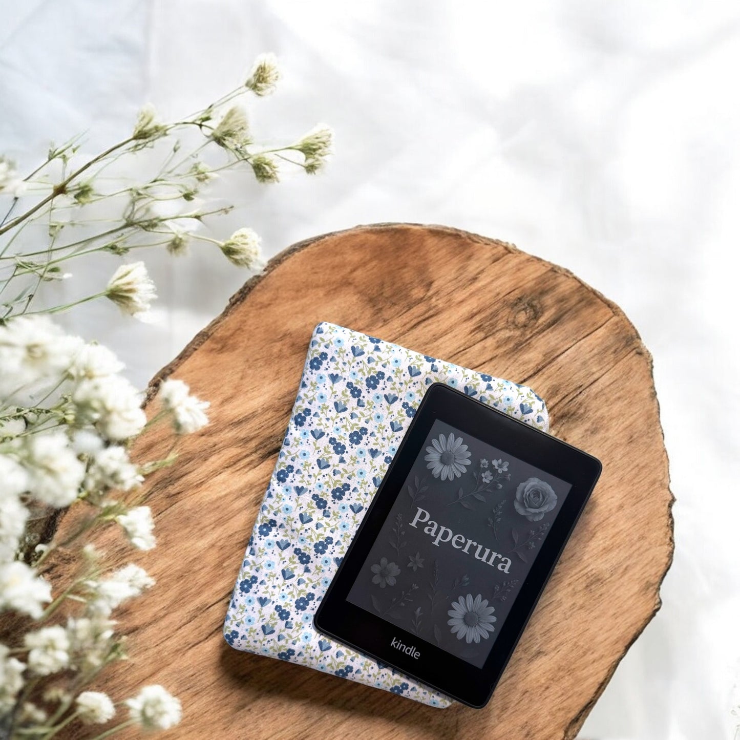 Kindle Cover Blue Poppy